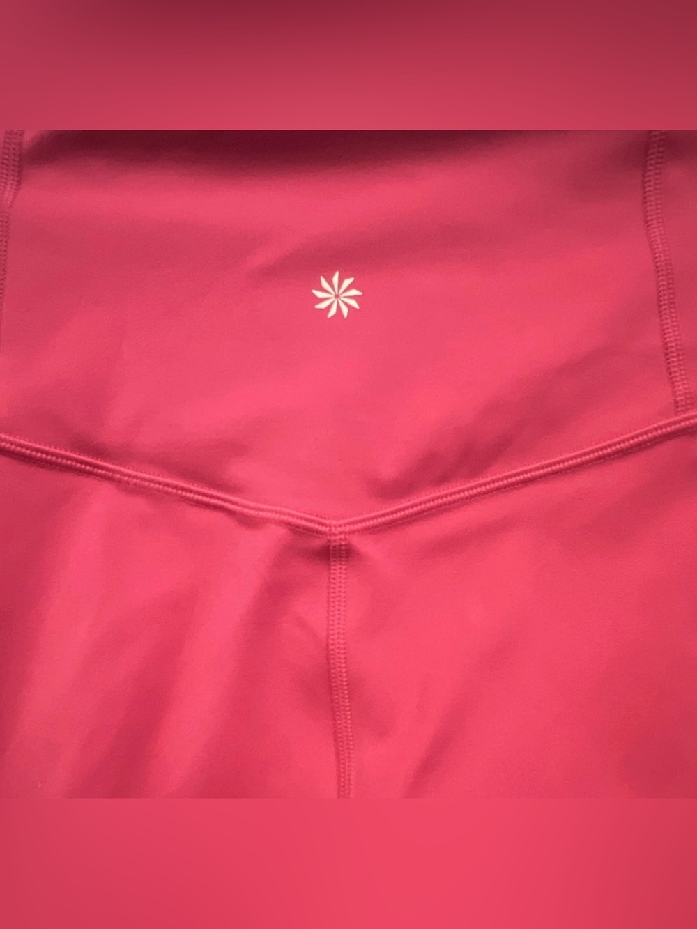 Athleta Pink Ultra High Rise 7/8 Pull On Solid Leggings Women’s Size L